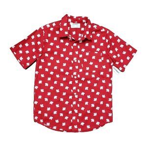 Maple Leaf Button Up Boy's Shirt XL (14-16)